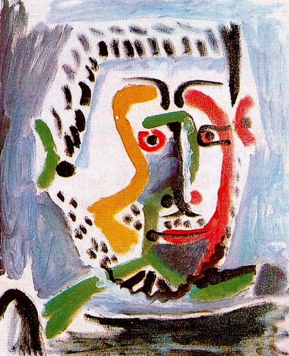 Пабло Пикассо. "Голова мужчины". 1964.