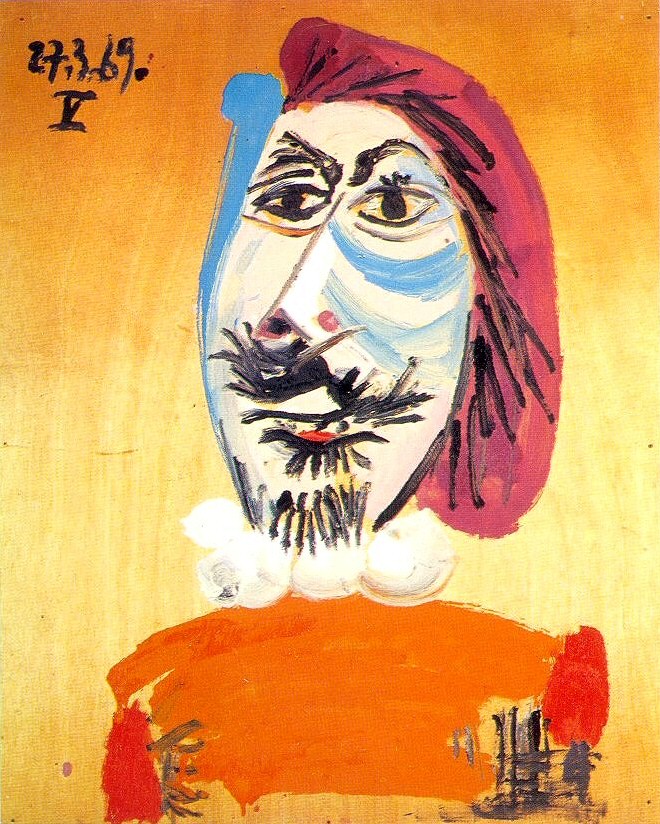 Пабло Пикассо. "Голова мужчины". 27.03.1969.