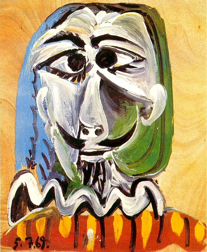 Пабло Пикассо. "Голова мужчины". 05.07.1969.