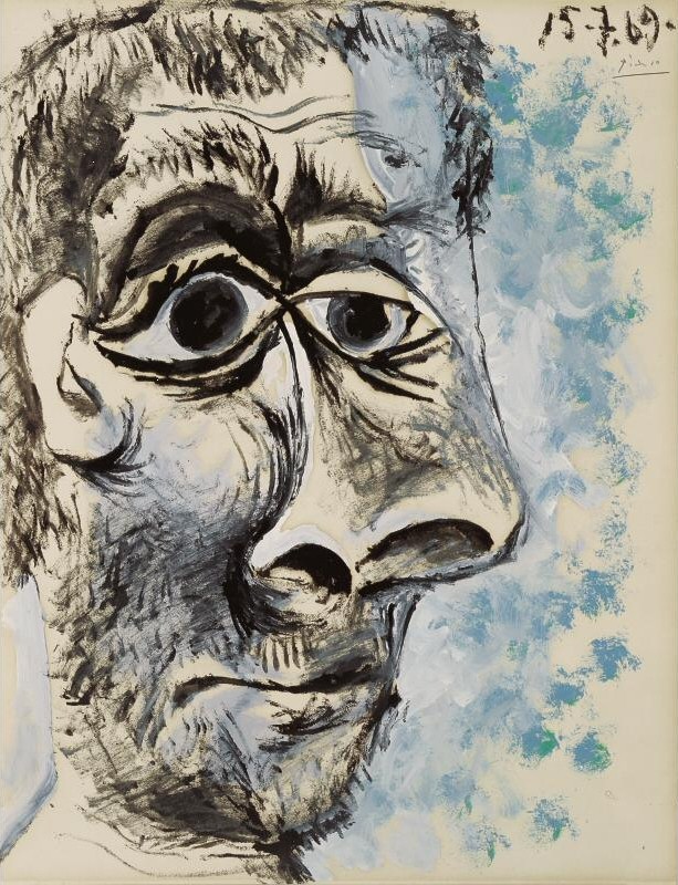 Пабло Пикассо. "Голова мужчины".15.07.1969.