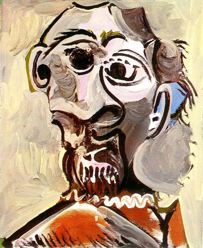 Пабло Пикассо. "Голова мужчины". 1969.