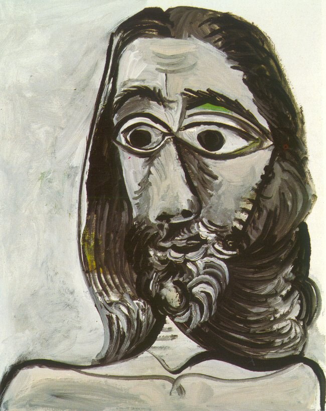 Пабло Пикассо. "Голова мужчины (для Жаклин)". 1971.