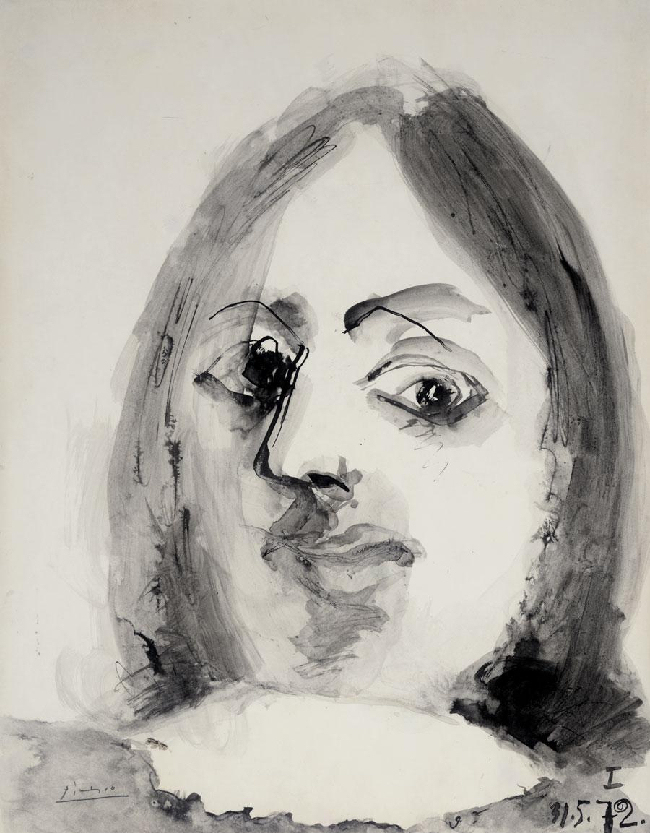 Пабло Пикассо. "Голова мужчины". 31.05.1972.
