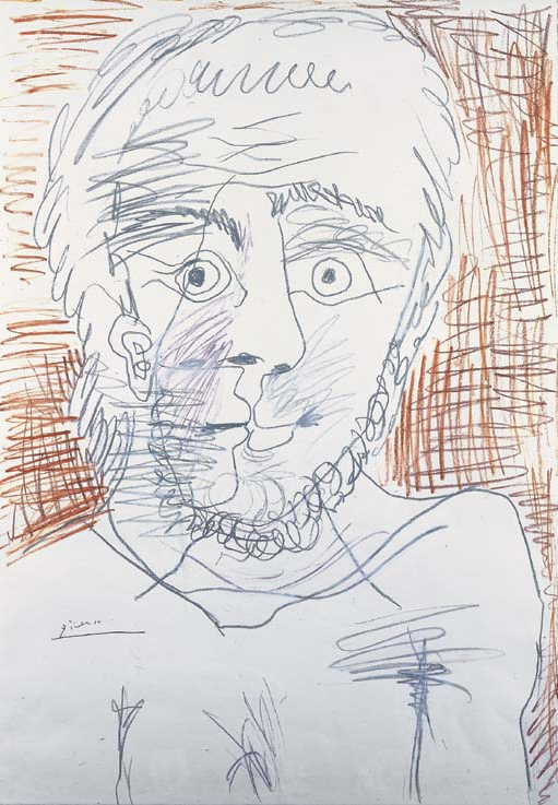 Пабло Пикассо. "Голова мужчины". 1972.