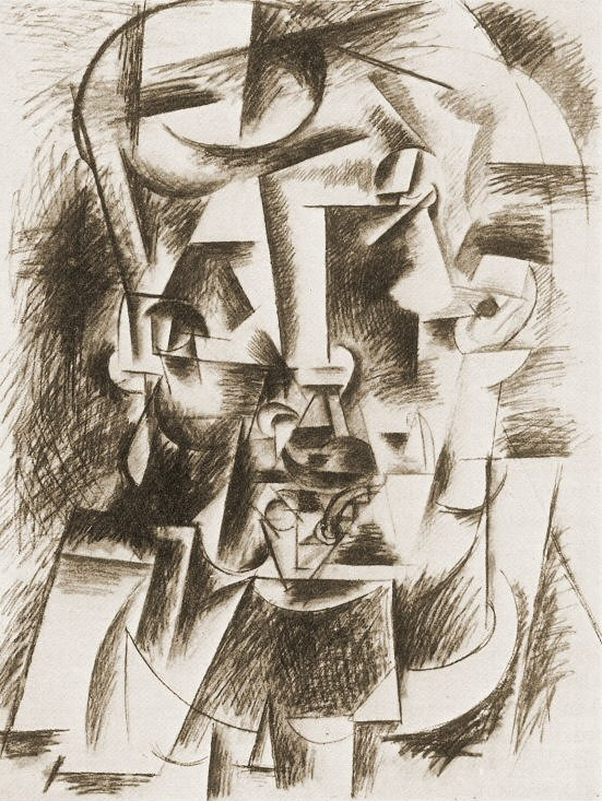 Пабло Пикассо. "Голова мужчины". 1910.