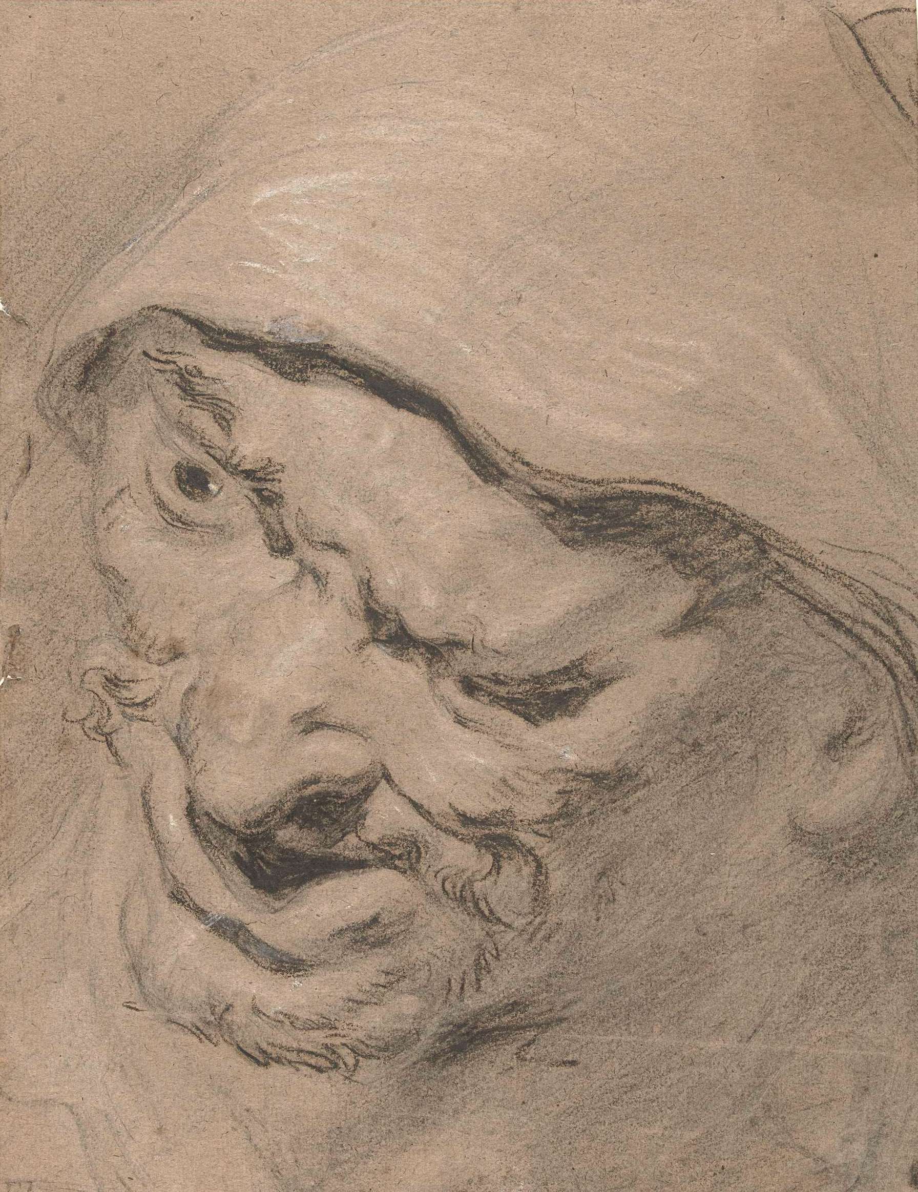 Питер Пауль Рубенс. "Мужская голова". 1587. Государственный музей, амстердам.