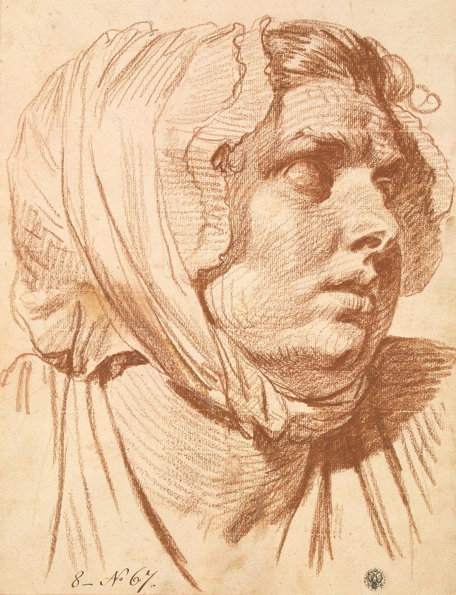 Жан-Батист Грёз. "Голова женщины в чепце". 1772. Эрмитаж, Санкт-Петербург.
