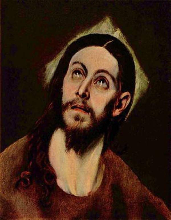 Эль Греко. Голова Христа.