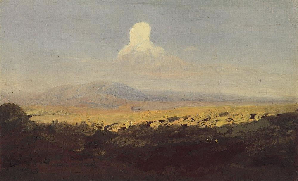 А. Куинджи. Облако над горной долиной. 1898-1908.