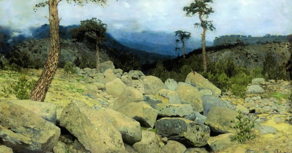 И. Левитан. В крымских горах. 1886.