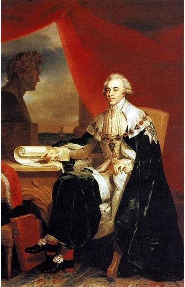 Джордж Доу. "Портрет графа Н. П. Румянцева". 1828.