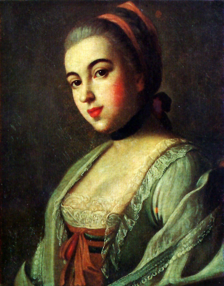 Алексей Антропов. Портрет графини А. М. Воронцовой (1743-1759), в замужестве графини Строгановой. 1761.