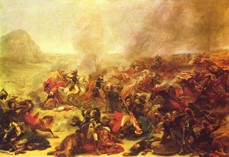 Антуан Жан Гро. "Битва при Назарете". Эскиз. 1801.