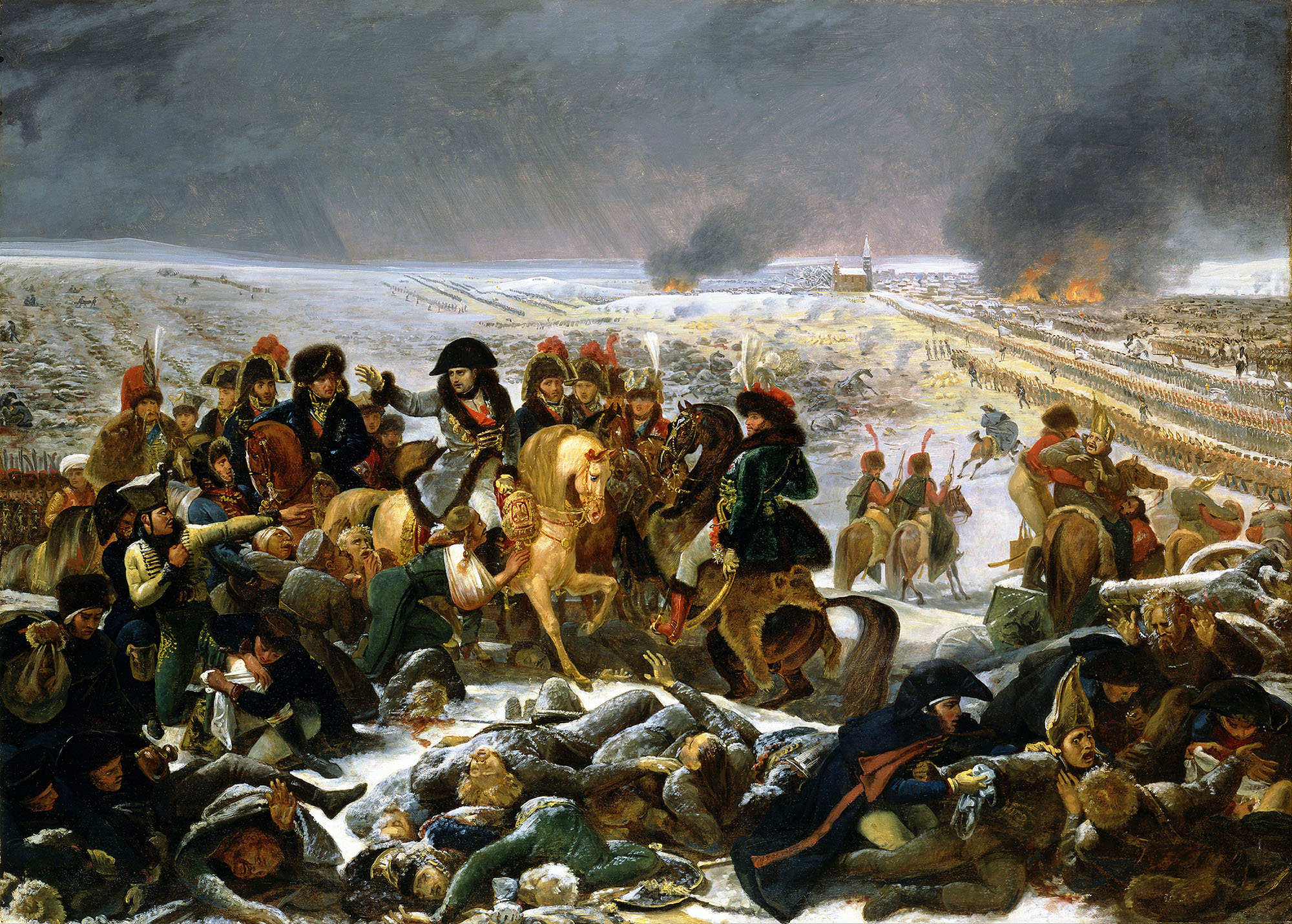 Антуан Жан Гро. "Наполеон в битве при Эйлау, февраль 1807 года". 1808.