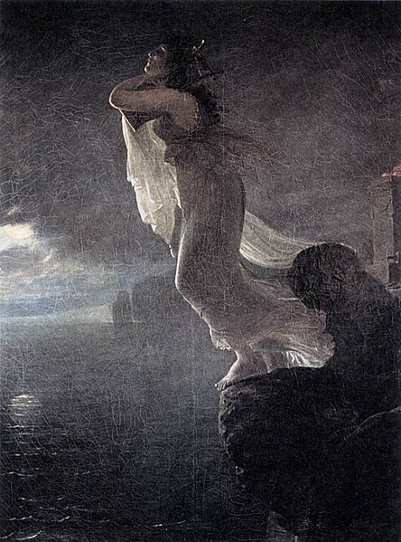 Антуан Жан Гро. "Сафо на Левкадской горе". Около 1800.