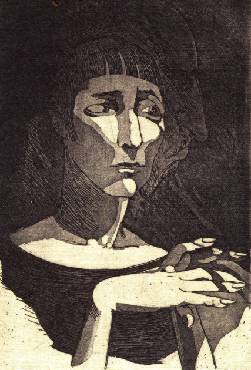 Т. М. Скворикова. "Двойной портрет: Анна Ахматова и Николай Гумилёв". 1926.