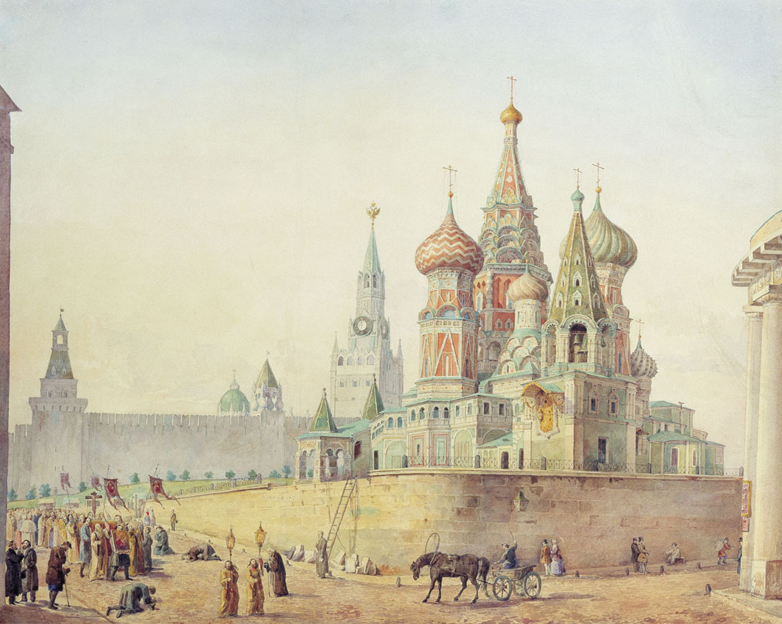 Карл Иванович Рабус. Храм Василия Блаженного. 1830-1840-е.