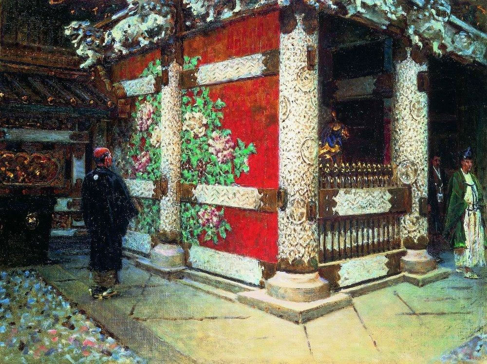 Василий Васильевич Верещагин. Шинтоистский храм в Никко. Около 1904.