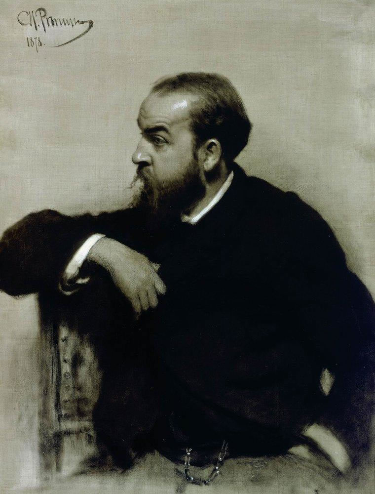 И. Репин. Портрет художника Р. С. Левицкого. 1878.