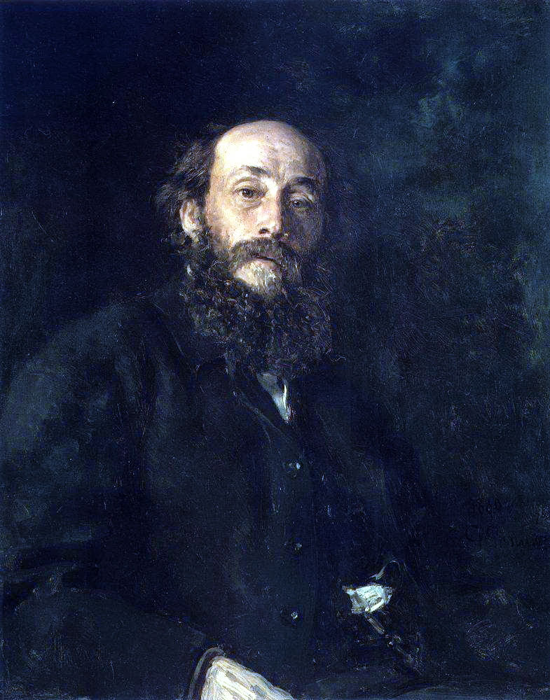 И. Репин. Портрет художника Н. Н. Ге. 1880.