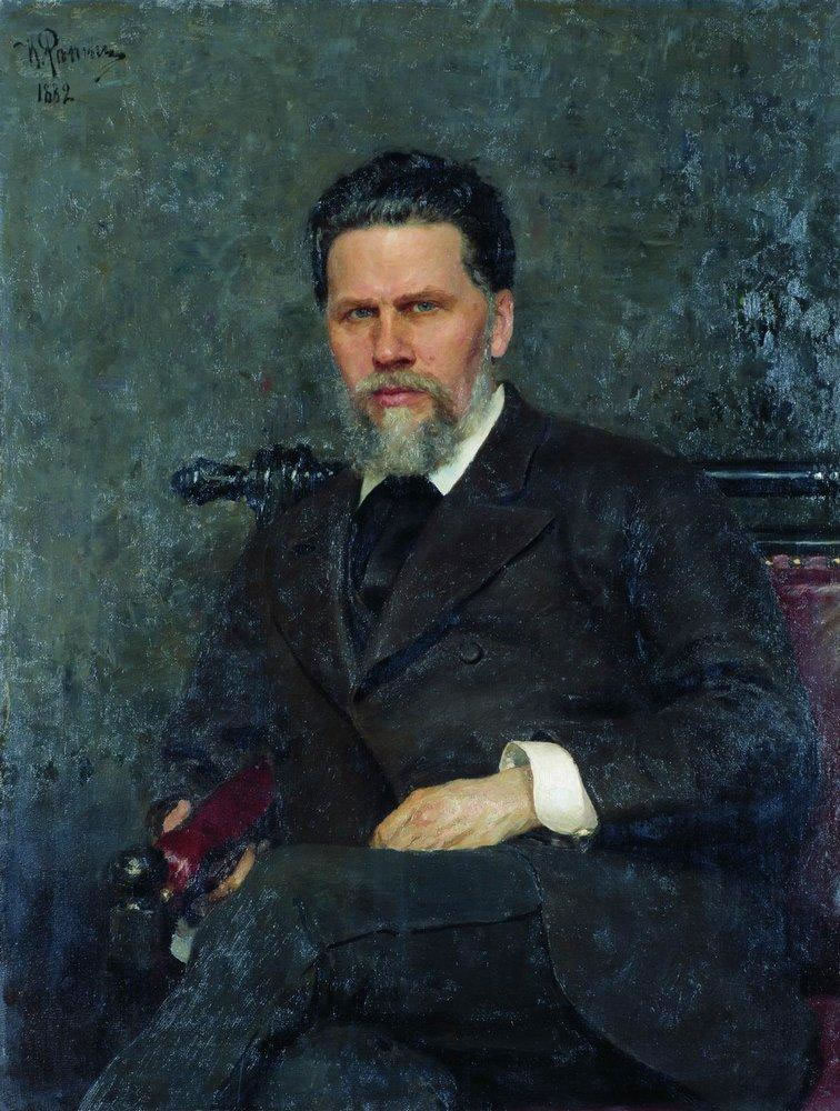 И. Репин. Портрет художника И. Н. крамского. 1882.