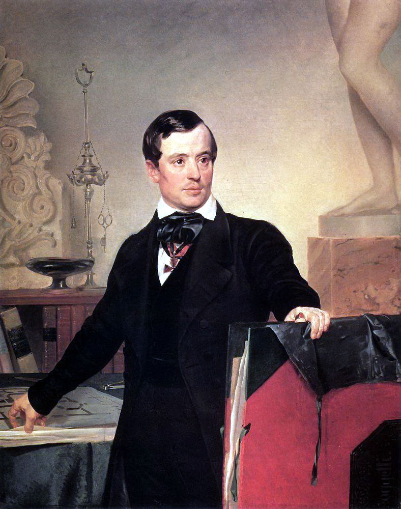 К. Брюллов. Портрет архитектора и художника А. П. Брюллова. Не позднее 1841.