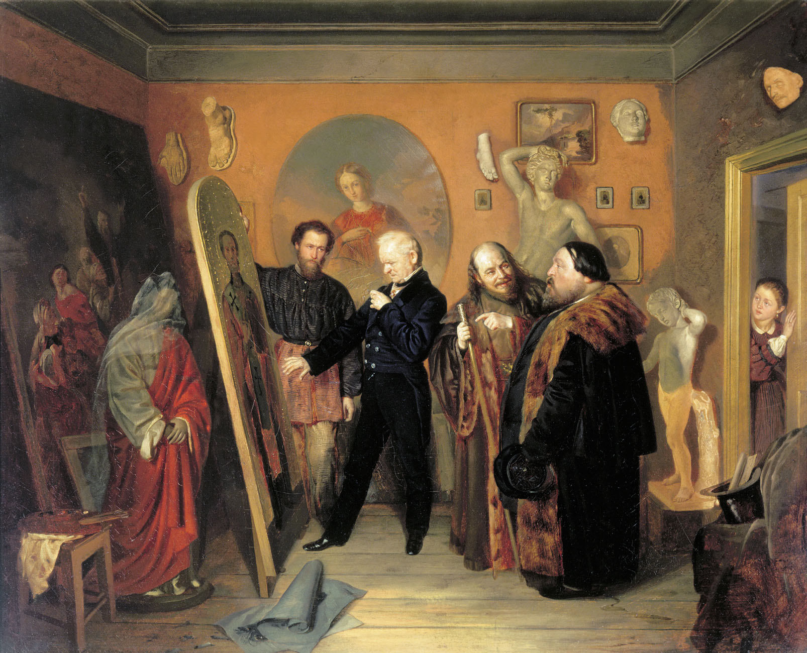 В. Пукирев. В мастерской художника. 1865.