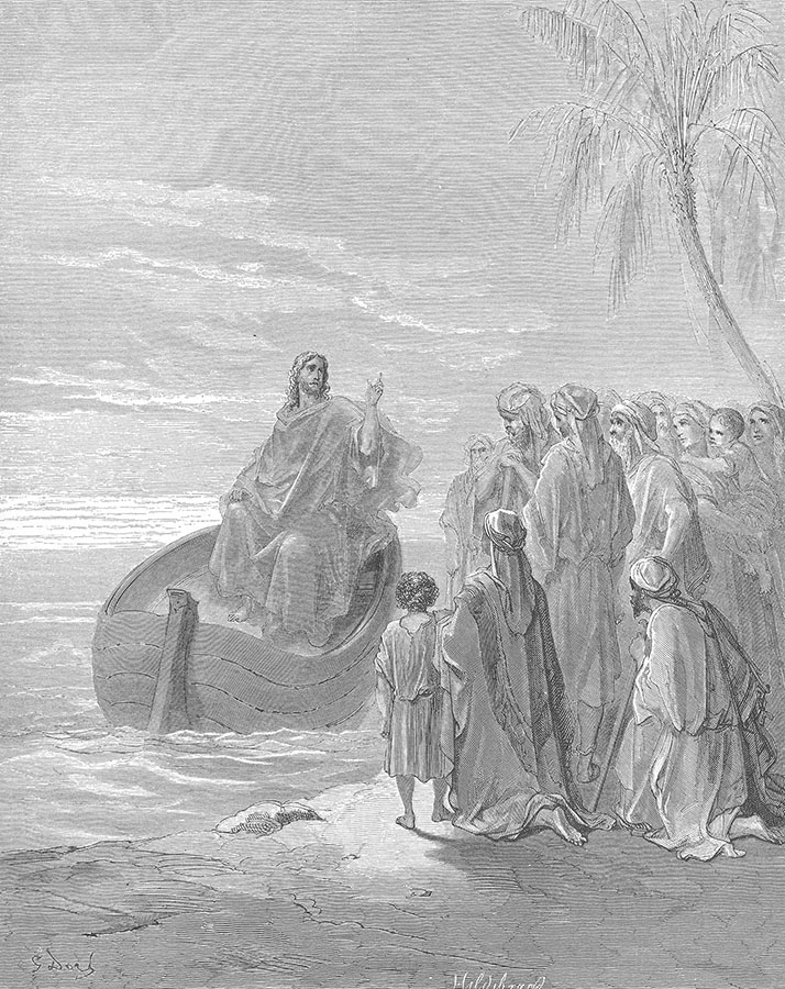 Гюстав Доре. "Проповедь Иисуса в море Галилейском".
