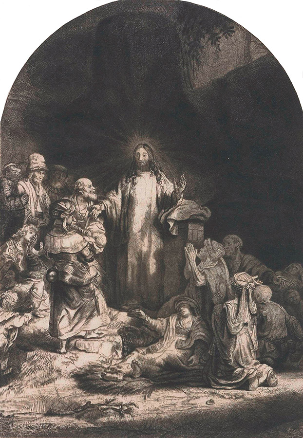 Рембрандт Харменс ван рейн. "Проповедь Христа". 1646.