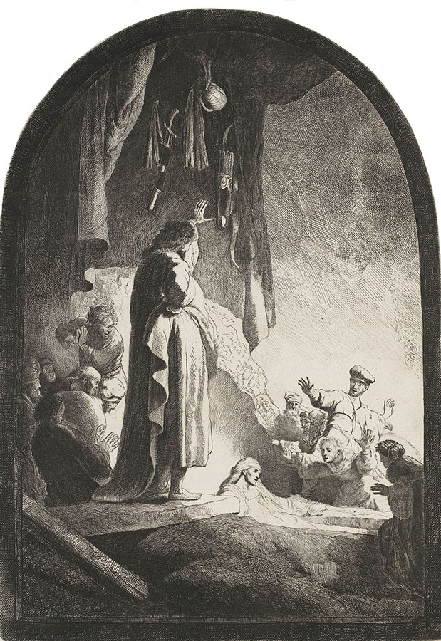 Рембрандт Харменс ван Рейн. "Воскрешение Лазаря". 1631-1632.