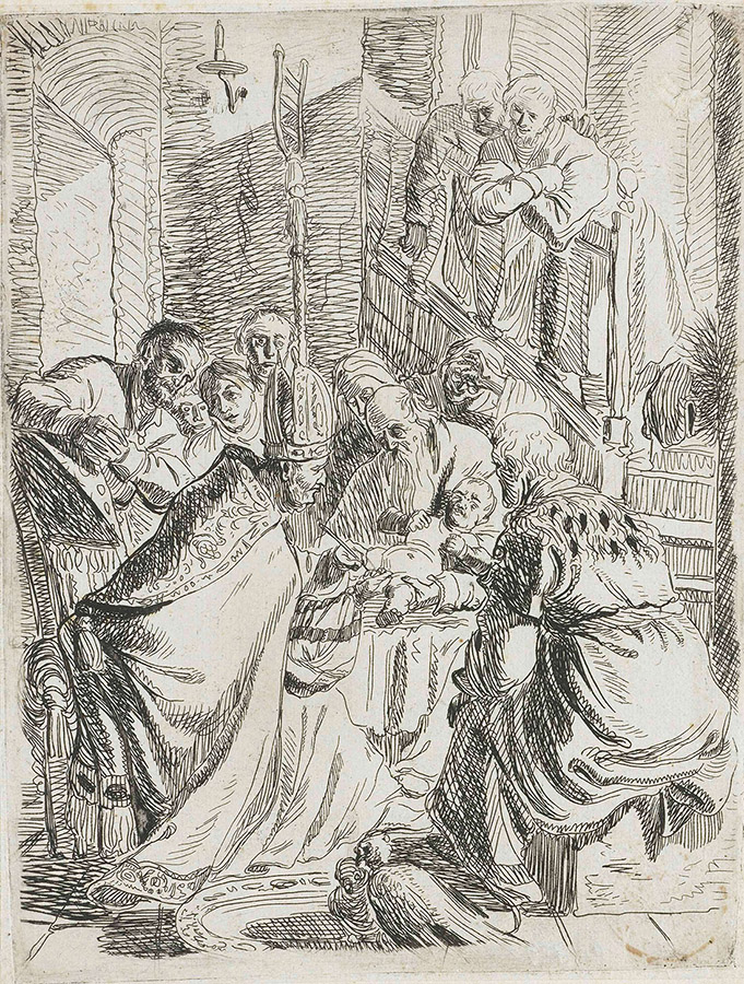 Рембрандт Харменс ван Рейн. "Обрезание". 1624.