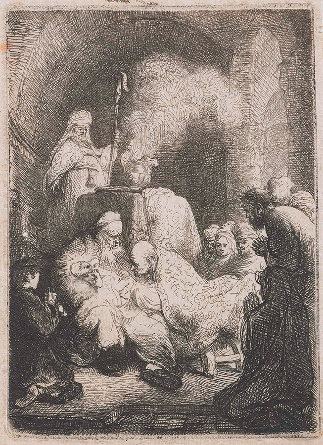Рембрандт Харменс ван Рейн. "Обрезание". 1628.