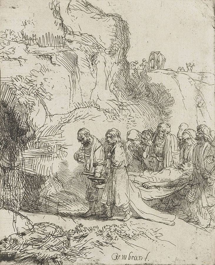 Рембрандт Харменс ван Рейн. "Погребение Христа". 1643.