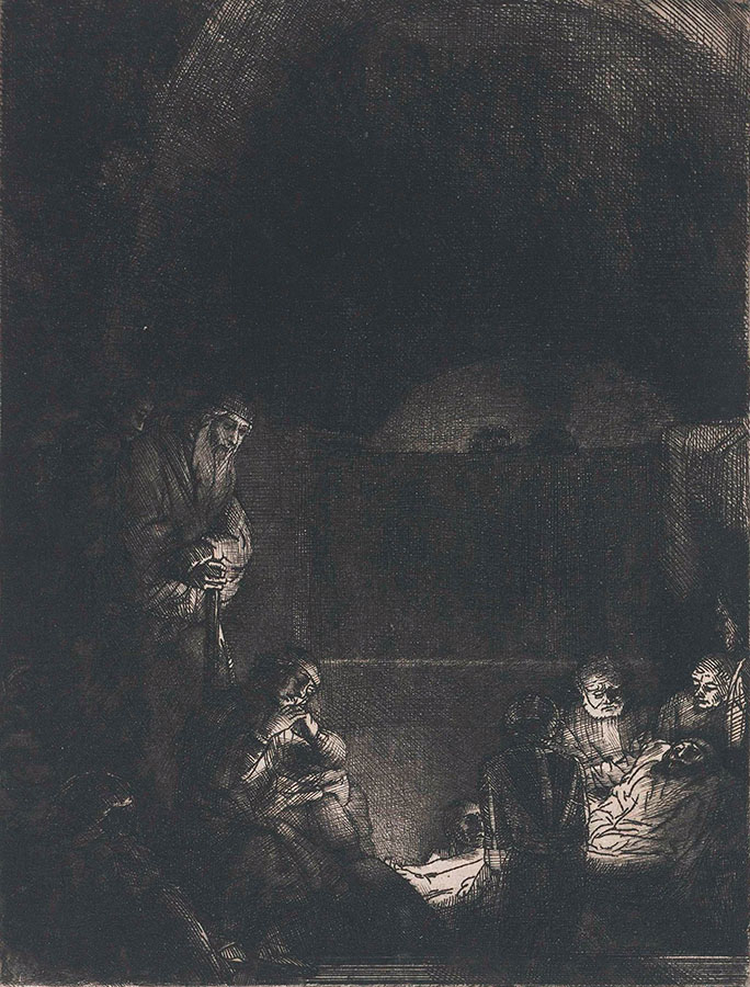 Рембрандт Харменс ван Рейн. "Погребение Христа". 1652.