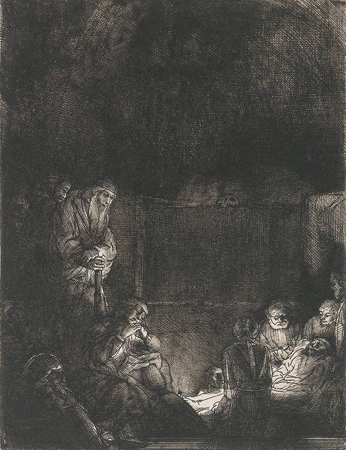 рембрандт Харменс ван Рейн. "Положение во гроб". 1659.