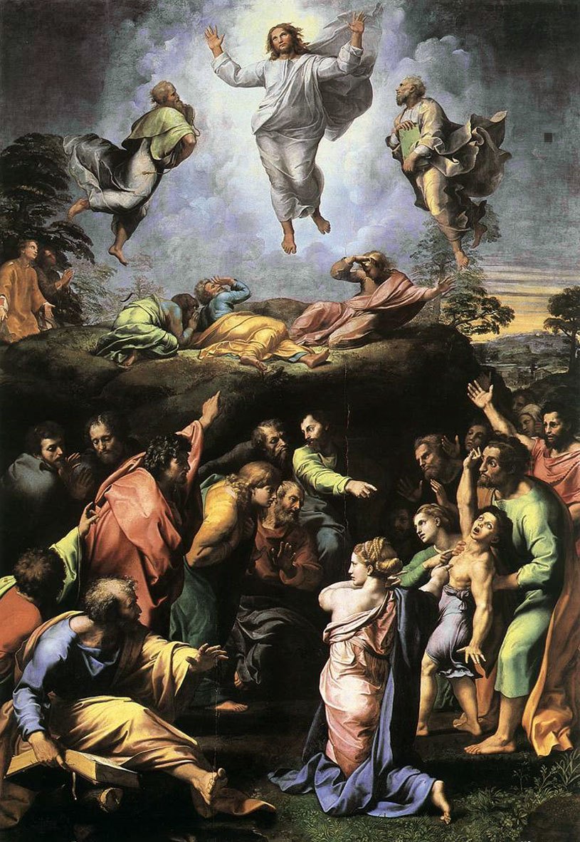 Рафаэль. "Преображение Христово". 1519-1520. Пинакотека Ватикана, Рим.