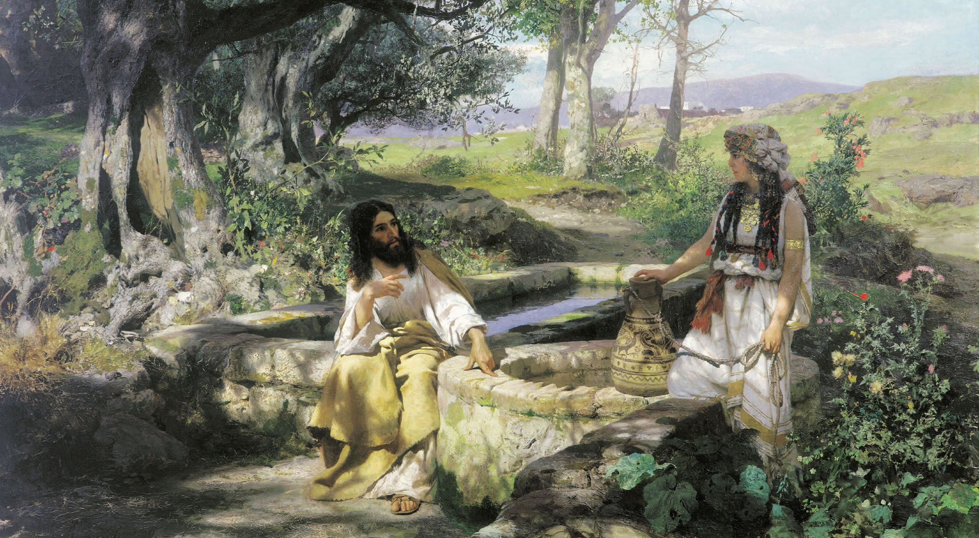 Г. Семирадский. Христос и самарянка. 1890.                                         .