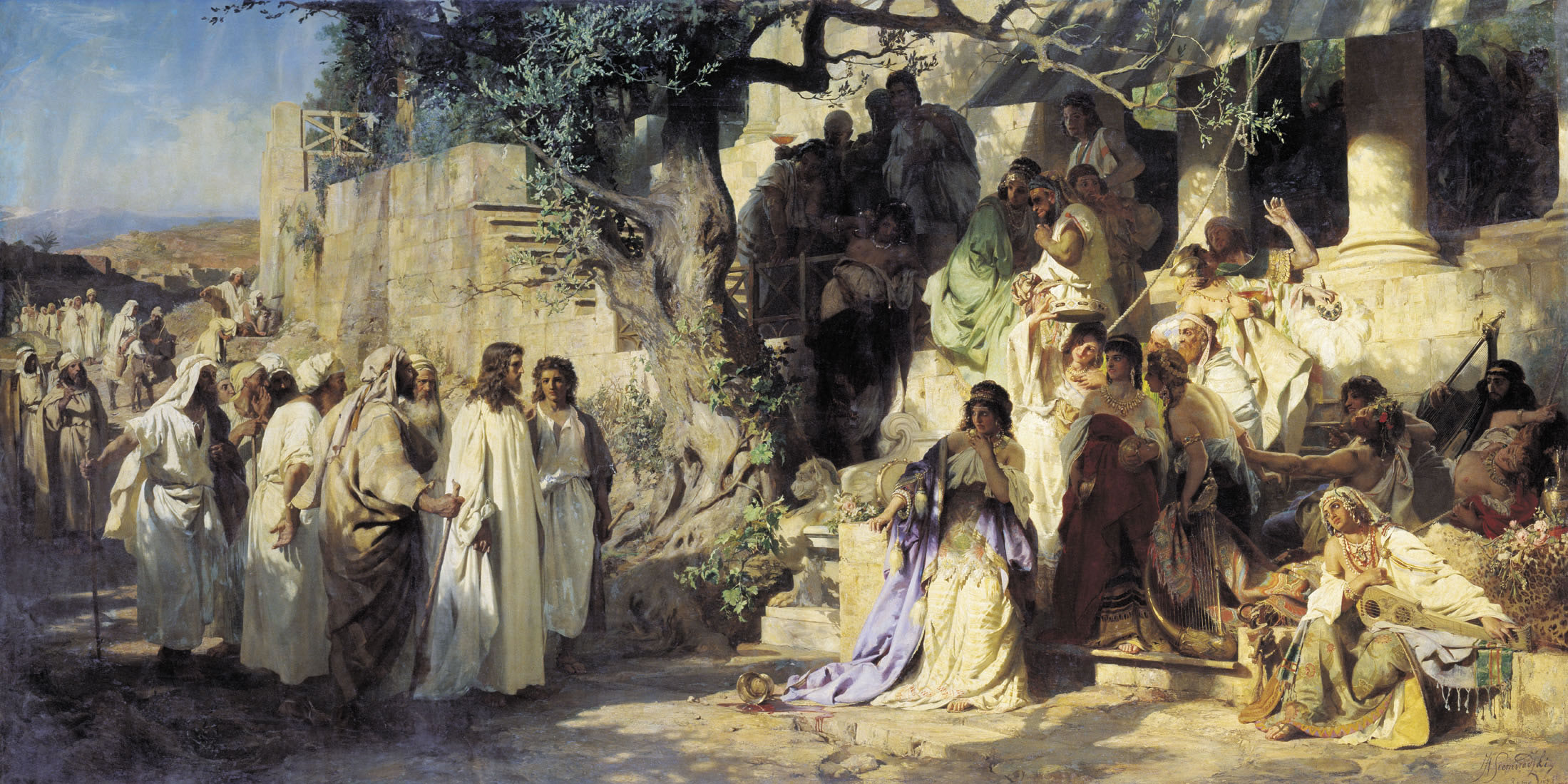 Генрих Семирадский. Христос и грешница. 1873.                                         .