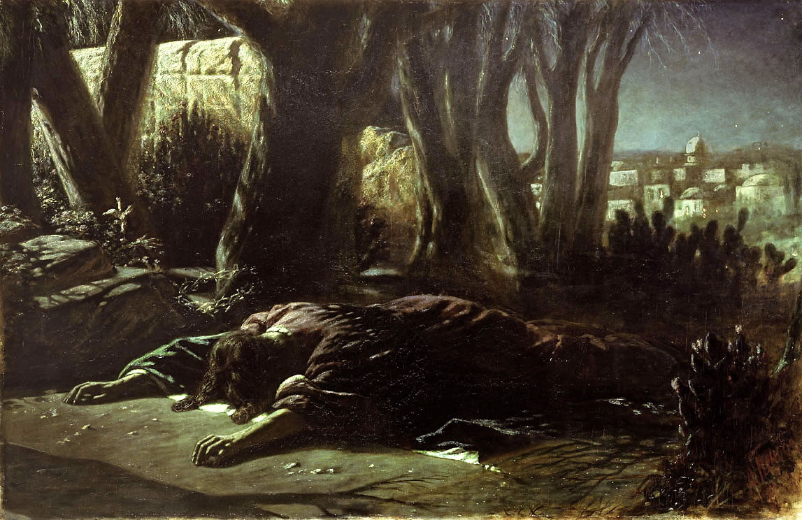 В. Перов. Христос в Гефсиманском саду. 1878.                                                   .