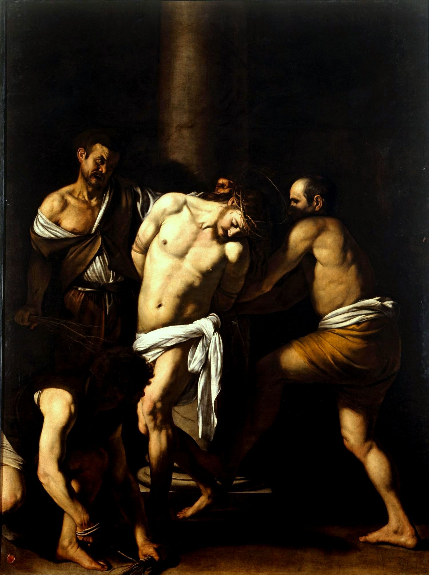 Микеланджело Меризи да Караваджо. Бичевание Христа. 1607.