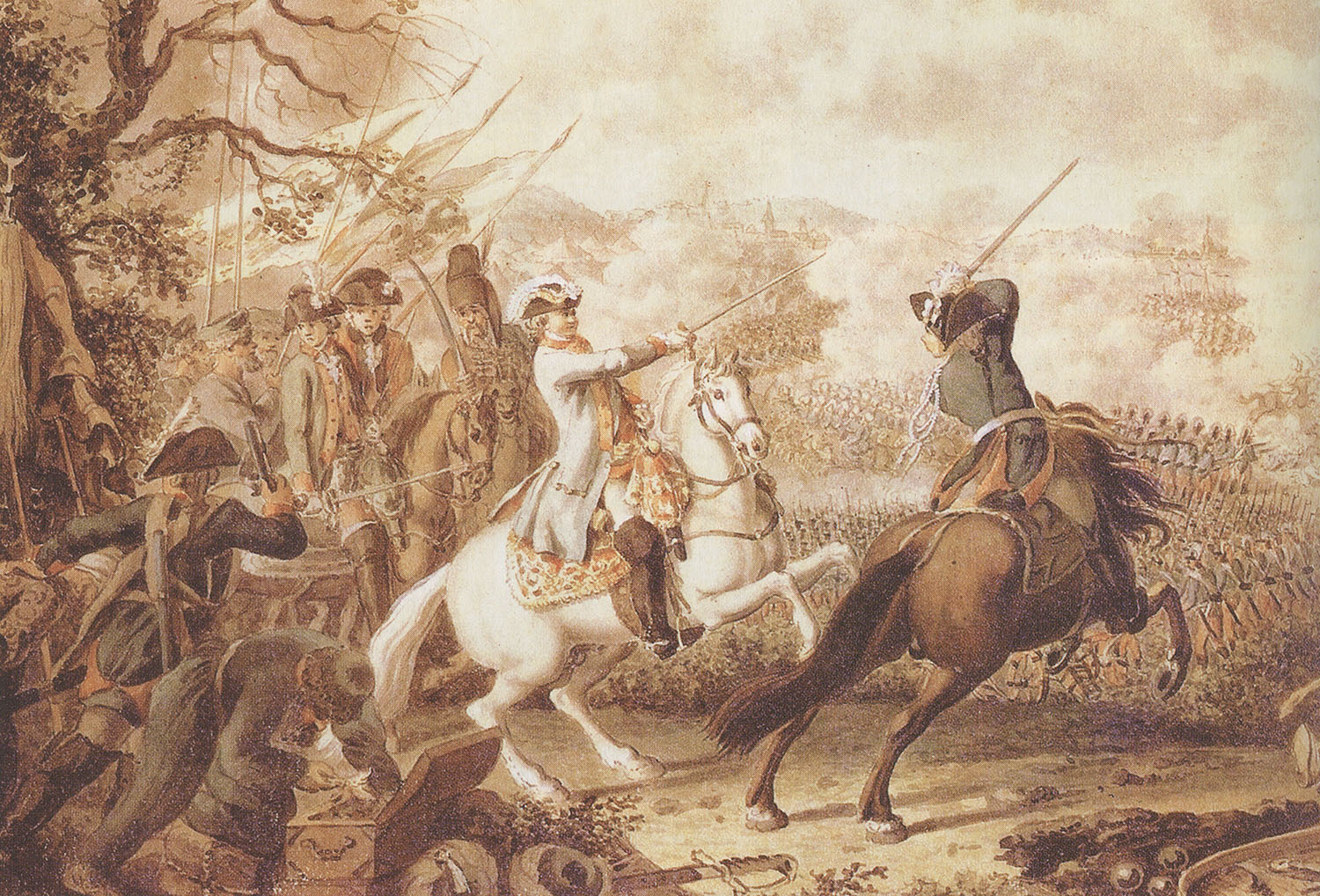 Д. Ходовецкий. "Сражение при Кагуле 21 июля (1 августа) 1770 года". 1770-е.