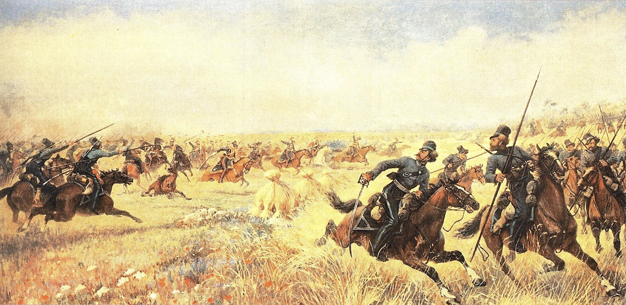 Виктор Мазуровский. Дело казака Платова под Миром 9 июля 1812 года. 1912.