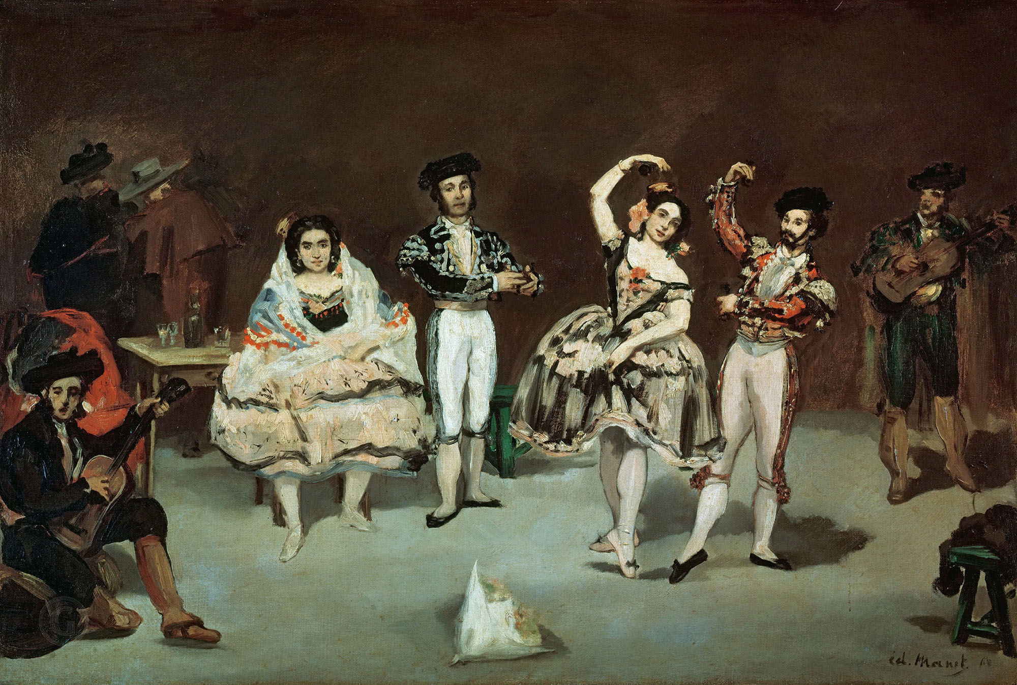 Эдуард Мане. "Испанский балет". 1862. Коллекция Филлипса, Вашингтон.