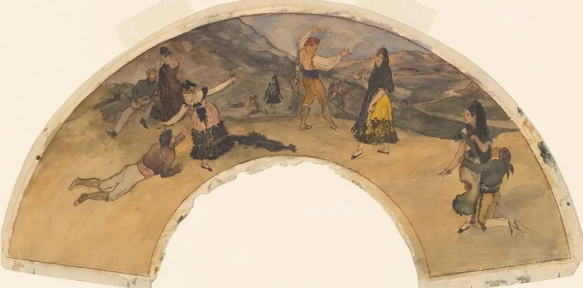 Эдгар Дега. "Испанские танцоры и музыканты". 1869. национальная галерея искусства, Вашингтон.