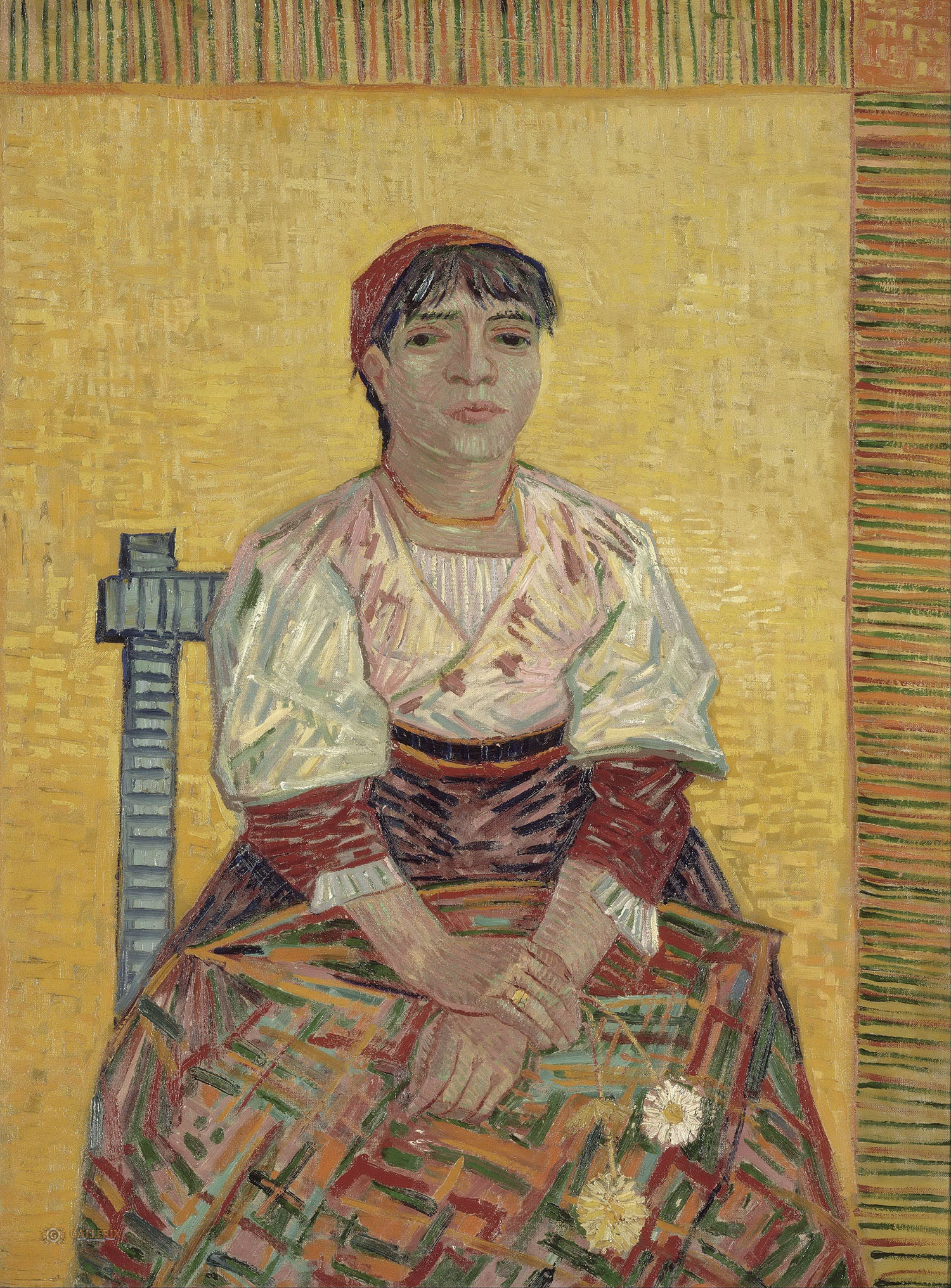 Винсент Ван Гог. "Итальянка (Агостина Сегатори)". 1887. Музей Орсе, Париж.