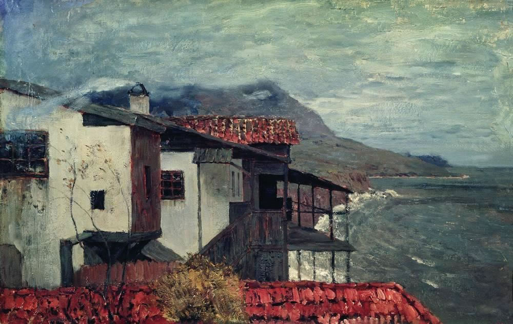 Исаак Левитан. У берега моря. Италия. 1890.
