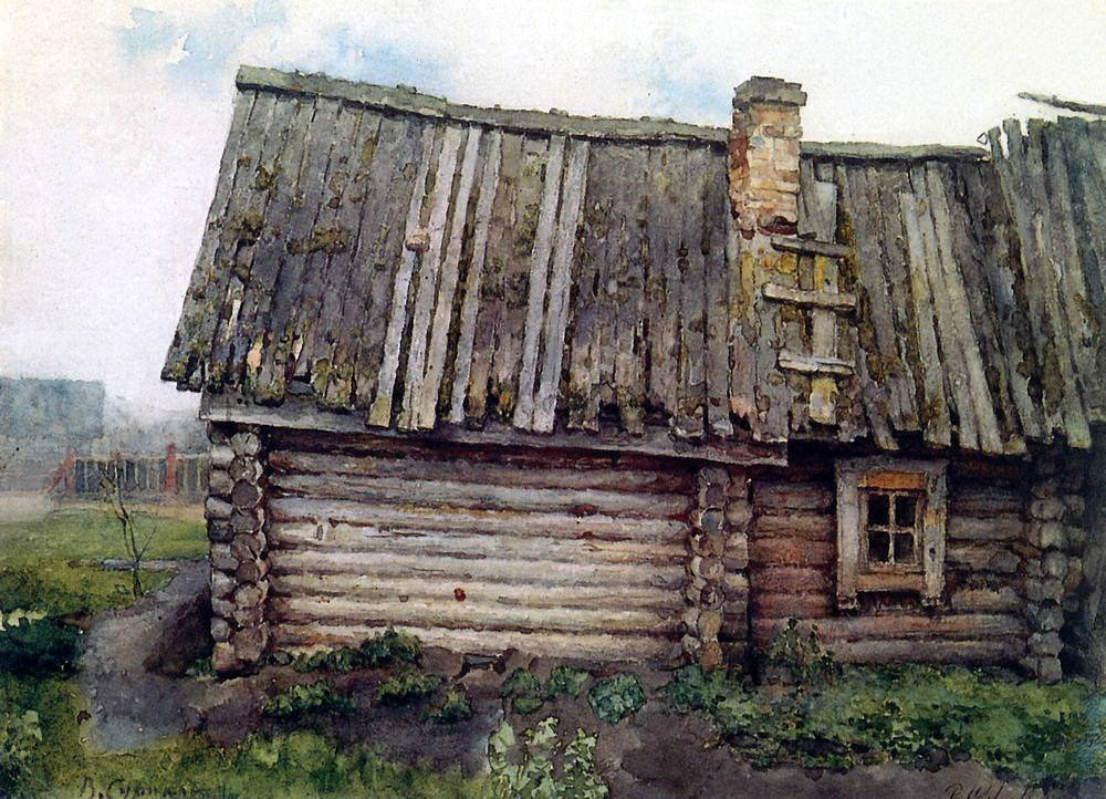 Василий Суриков. Изба. 1873.