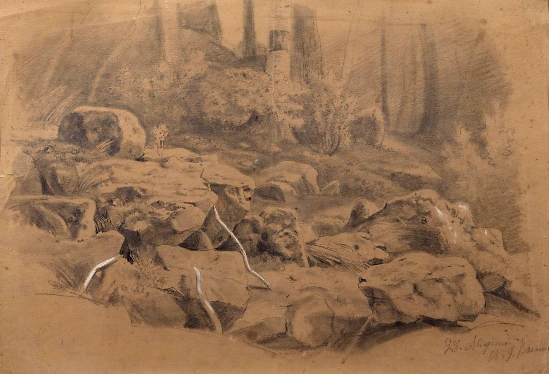 Иван Шишкин. Камни. 1859.