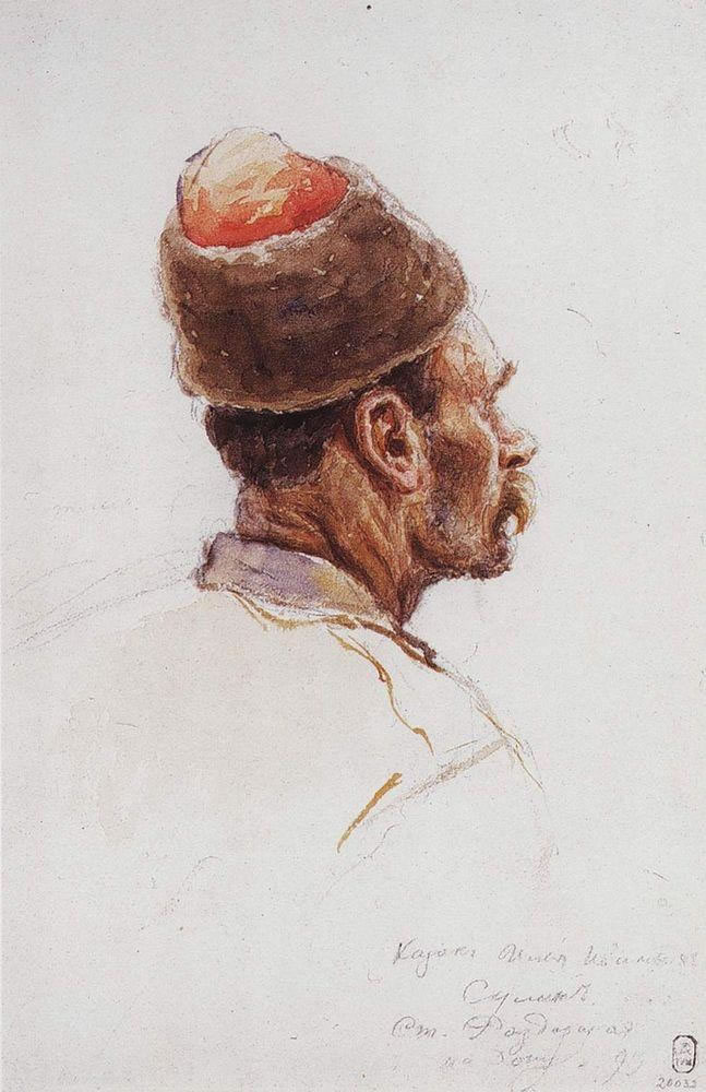 Василий Иванович Суриков. "Казак". 1893.