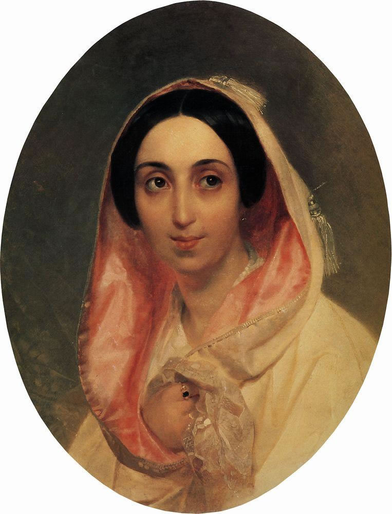 Карл Павлович Брюллов. "Портрет княгини А. А. Багратион". 1849.